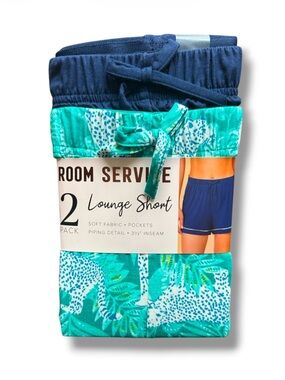 Room Service Women’s Pajama Shorts 2 Pack Inseam 3.5”